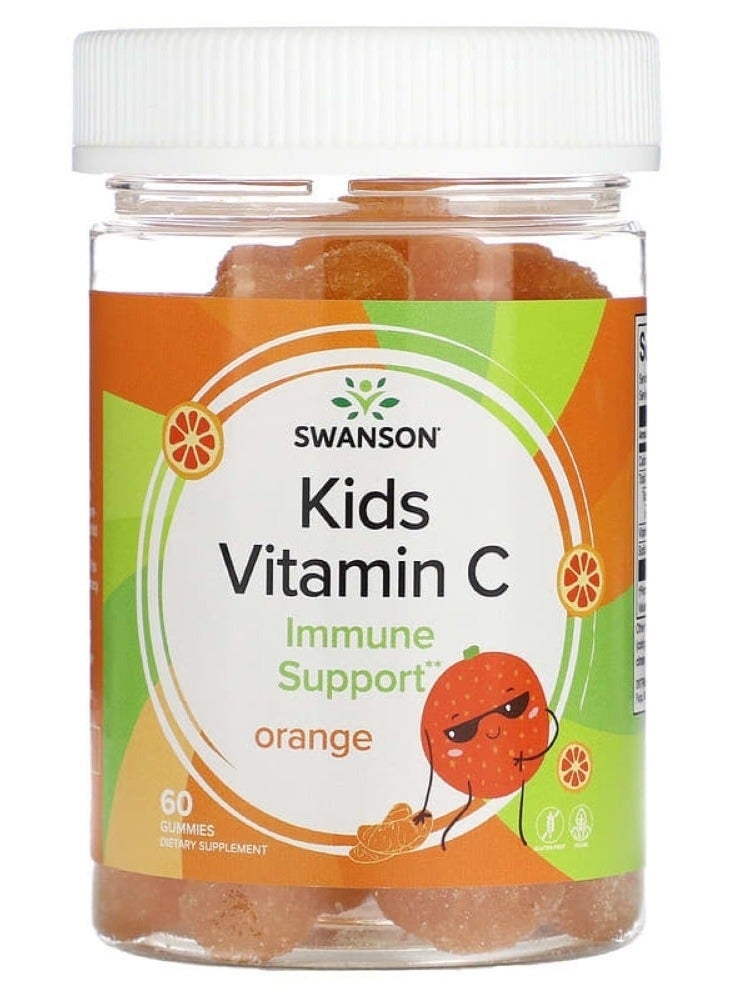 Swanson, Kids Vitamin C, Orange, 60 Gummies